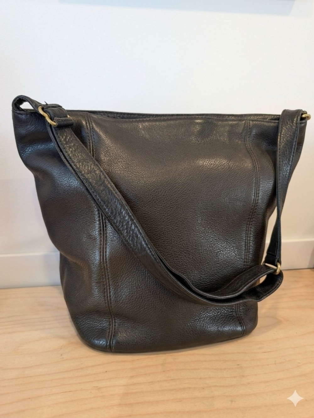 Vintage Coach Sonoma Leather Bucket Bag - Espresso Mahogany 4927